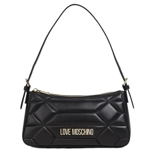 Túi xách - Túi Đeo Vai Nữ Moschino Quilted Faux Leather Shoulder Bag Màu Đen N-HL - Vua Hàng Hiệu