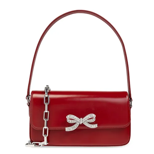 Túi Đeo Vai Nữ Self-Portrait Leather Baguette Shoulder Bag PF24-309-R BURGU Màu Đỏ