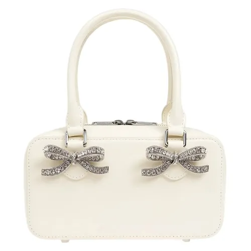 Self-Portrait - Túi Xách Tay Nữ Self-Portrait In Cream Leather Handle Bag AW24-301A-C Màu Kem - Vua Hàng Hiệu