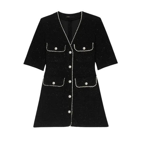 Váy Nữ Maje In Black MFPR003282 Màu Đen Size 40 - Thời trang - Vua Hàng Hiệu