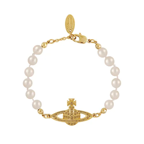 Trang sức - Vòng Đeo Tay Nữ Viviene Westwood In Gold With Pearl 61030001 02R122 Màu Vàng - Vua Hàng Hiệu