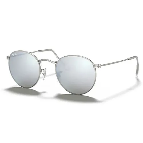 Kính Mát Rayban Round Metal Silver Mirror RB3447 019/30 50 Màu Bạc - Kính mắt - Vua Hàng Hiệu