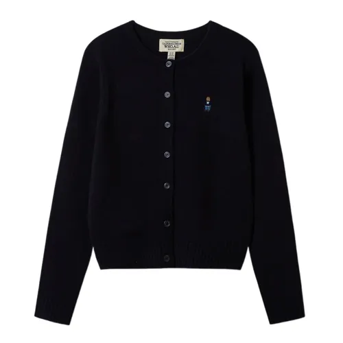 Thời trang WHOAU Cardigan - Áo Cardigan Nữ WHOAU Steve R-Neck Cardigan WHCKF1121F Màu Xanh Navy Size S - Vua Hàng Hiệu