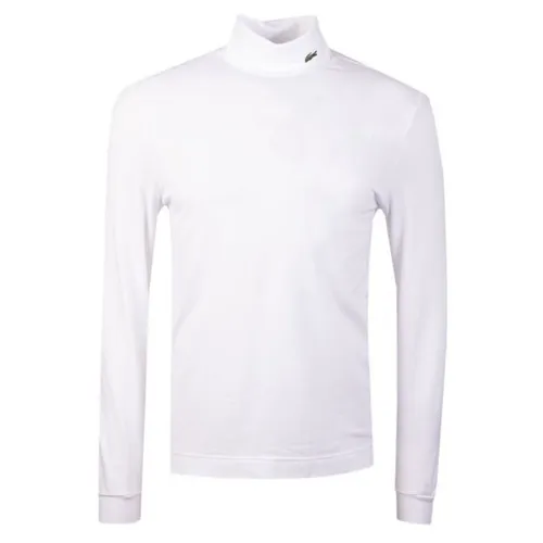 Thời trang - Áo Giữ Nhiệt Nam Lacoste Men's Turtleneck Stretch Organic Cotton Piqué UH2421 001 Màu Trắng Size 2 - Vua Hàng Hiệu