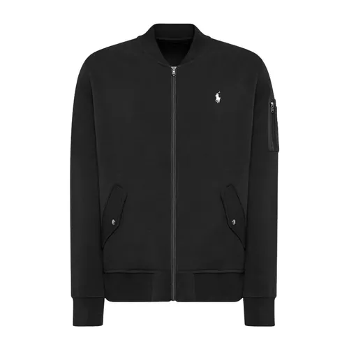 Thời trang Ralph Lauren Nam Áo khoác - Áo Khoác Bomber Nam Ralph Lauren In Black - 710881521002 Màu Đen Size M - Vua Hàng Hiệu