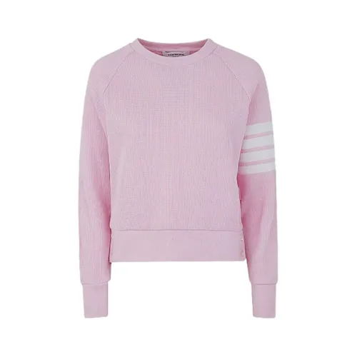 Thời trang - Áo Len Nữ Thom Browne Pink With 4-Bar Printed - FJT113A 06452 Màu Hồng Size 38 - Vua Hàng Hiệu