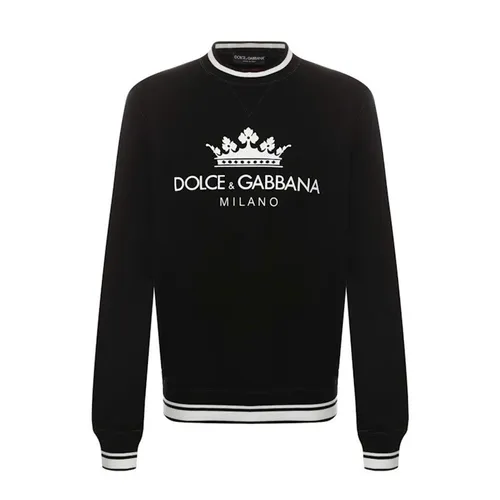 Áo Nỉ Sweater Nam Dolce & Gabbana D&G Milano G9LE3T Màu Đen Size 46 N-DG