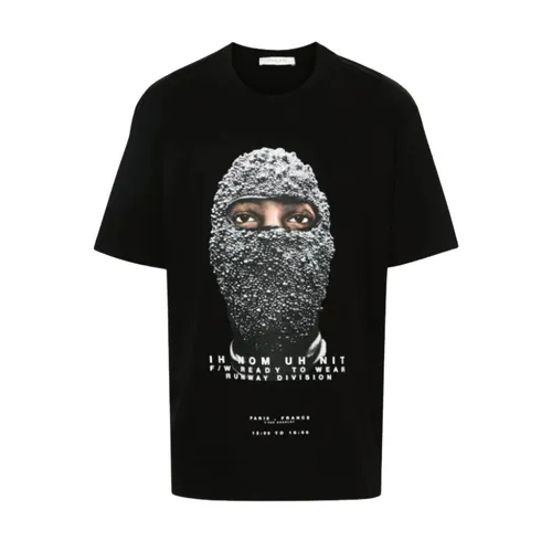 Áo Phông Nam Ih Nom Uh Nit Black With Face Printed - NUS24295009 Tshirt Màu Đen Size XS - Thời trang - Vua Hàng Hiệu