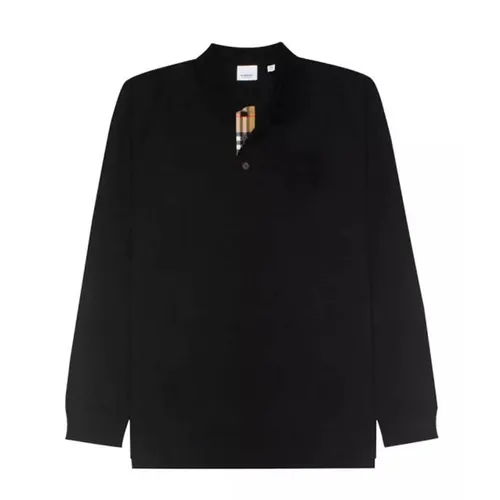 Áo Polo Dài Tay Nam Burberry Long Sleeve Màu Đen Size XS - Thời trang - Vua Hàng Hiệu