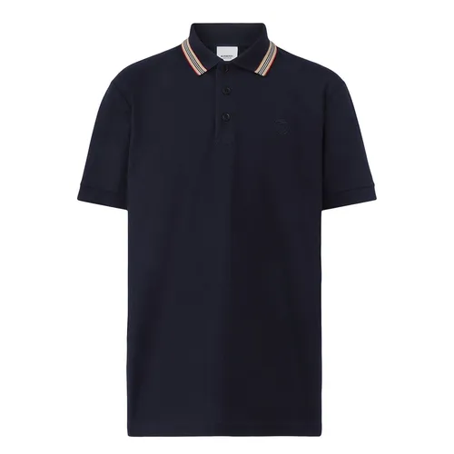 Áo Polo Nam Burberry Pierson Polo Shirt Màu Xanh Navy Size XS