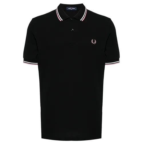 Thời trang Fred Perry - Áo Polo Nam Fred Perry Twin Tipped Shirt Màu Đen Size XS - Vua Hàng Hiệu