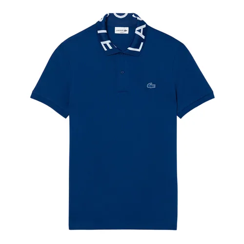 Lacoste - Áo Polo Nam Lacoste Slim Fit Movement Piqué PH7495 HBM Màu Xanh Biển Size 5 - Vua Hàng Hiệu