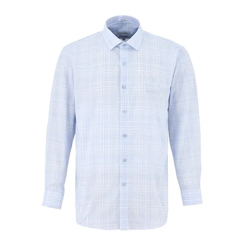 Áo Sơ Mi Nam Giovanni Sartoria Regular Fit Shirt GLS0306-1LB Kẻ Xanh Nhạt Size XL