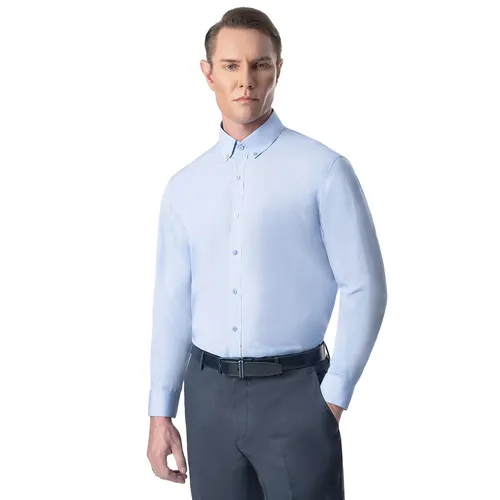 Thời trang Xanh da trời - Áo Sơ Mi Nam Giovanni Sartoria Regular Fit Shirt SLS0034-1OB Màu Xanh Da Trời Size XL - Vua Hàng Hiệu