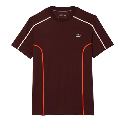 Áo Thun Nam Lacoste Ultra Dry Piqué Tennis TH7545 51 BZD TShirt Màu Đỏ Đô Size 3