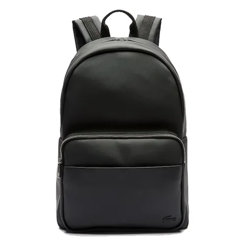 Túi xách - Balo Nam Lacoste Men's Classic Petit Piqué Backpack NH2583HC Màu Đen - Vua Hàng Hiệu