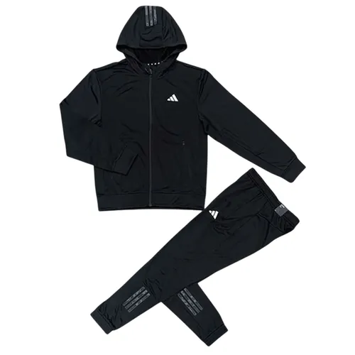 Thời trang Adidas Bộ quần áo gió - Bộ Quần Áo Gió Nam Adidas Poly Linear Full Zip Màu Đen Size XS - Vua Hàng Hiệu