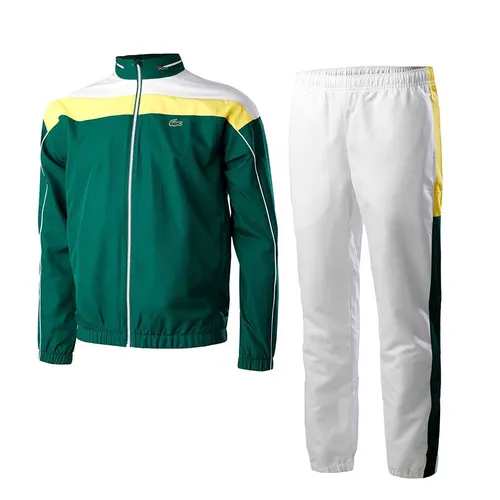 Bộ Thể Thao Nam Lacoste Men's Sweatsuit Màu Xanh Green/Trắng Size 3
