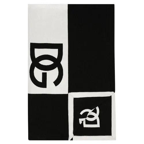 Chăn Choàng Đa Năng Dolce & Gabbana D&G Blanket TCE013TCAIM Màu Trắng Đen - Chăn - Gối - Vua Hàng Hiệu