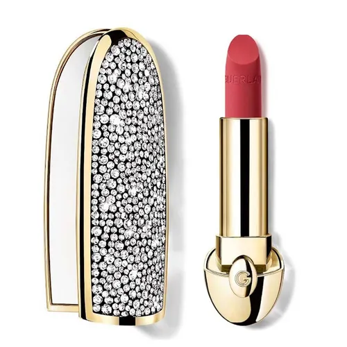Son Môi - Combo Vỏ Son + Son Guerlain Rouge G Velvet Refill 366 Le Rose Pompon Màu Hồng Đào - Vua Hàng Hiệu