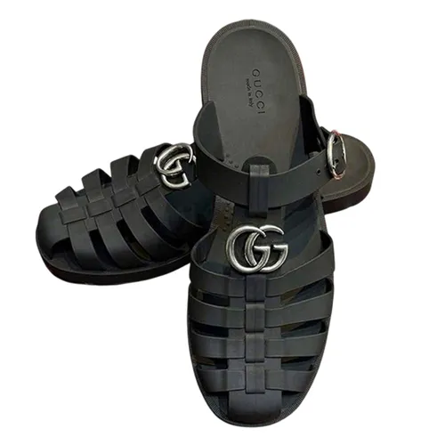 Dép Sandal Nam Gucci GG 812582 J8700 1000 Màu Đen Size 6