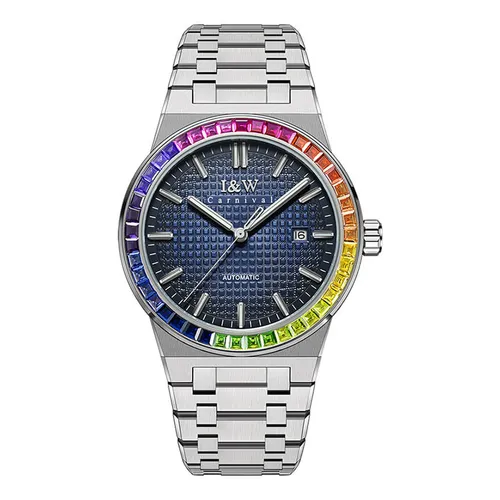 Đồng Hồ Nam I&W Carnival Automatic Watch IW716G-DT (IW716G4) Màu Bạc/Xanh - Đồng hồ - Vua Hàng Hiệu