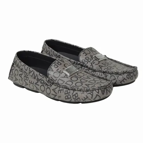 Giày Lười Nam Dolce & Gabbana D&G Printed Jacquard Loafers A50597 Màu Xám Size 7 - Giày - Vua Hàng Hiệu