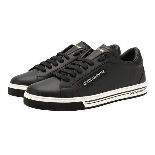 Giày Sneaker Nam Dolce & Gabbana D&G Tag DG CS1572AV165 Màu Đen Size 5