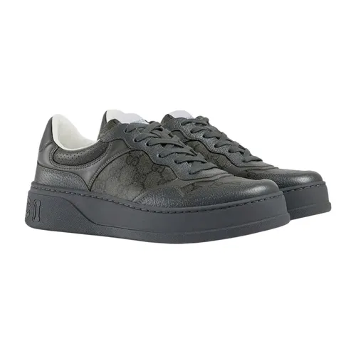 Giày Sneaker Nam Gucci Lace-up Black 726543-AABYJ-1343 Màu Đen Xám Size 40