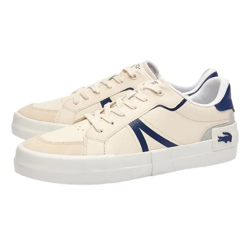 Giày - Giày Thể Thao Nam Lacoste Men's L004 Leather Sneakers 46CMA0014 Màu Trắng - Xanh - Vua Hàng Hiệu