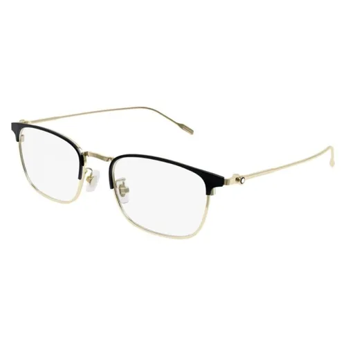 Gọng Kính Nam Montblanc MB0192O 001 Màu Vàng Đen - Kính mắt - Vua Hàng Hiệu