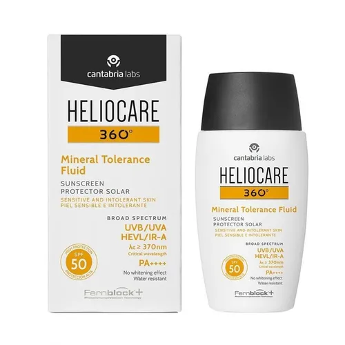Kem Chống Nắng Heliocare 360 Mineral Tolerance Fluid SPF50/PA++++ 50ml - Kem chống nắng - Vua Hàng Hiệu