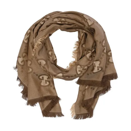 Khăn Quàng Cổ Gucci GG Motif Shawl Màu Nâu - Thời trang - Vua Hàng Hiệu