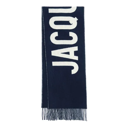 Jacquemus - Khăn Quàng Cổ Jacquemus Wool Scarf With Logo Màu Xanh Navy - Vua Hàng Hiệu