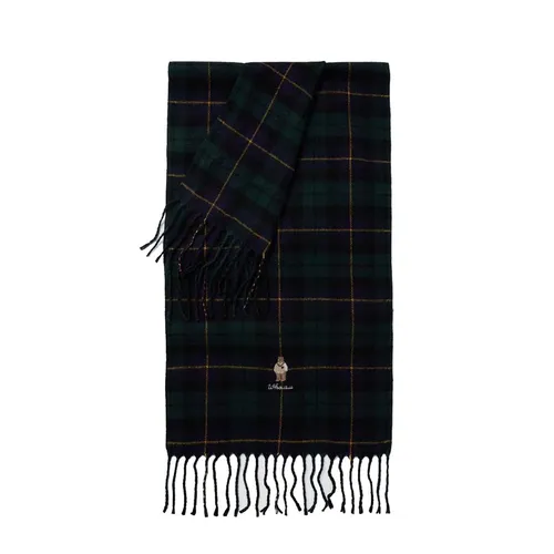 Khăn Quàng Cổ WHOAU Steve Essential Checkered Muffler WHAME4T11A Màu Xanh Đen