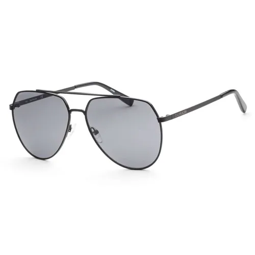 Kính Mát Nam Calvin Klein CK Pilot Men's Sunglasses CK20124S 001 59 Màu Xám Đen