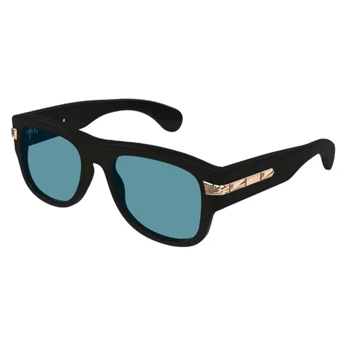 Kính Mát Nam Gucci GG1517S 002 Sunglasses Màu Xanh Đen