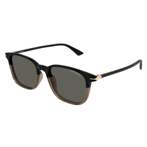 Kính Mát Nam Montblanc Sunglasses MB0338S 003 Màu Đen Nâu