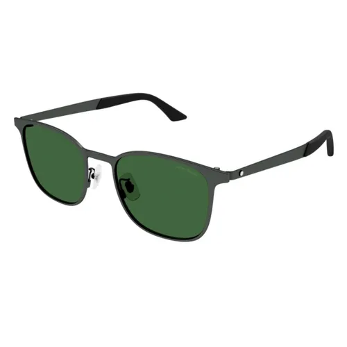 Montblanc - Kính Mát Nam Montblanc Sunglasses MB0331S 002 Màu Xanh Green/Đen - Vua Hàng Hiệu