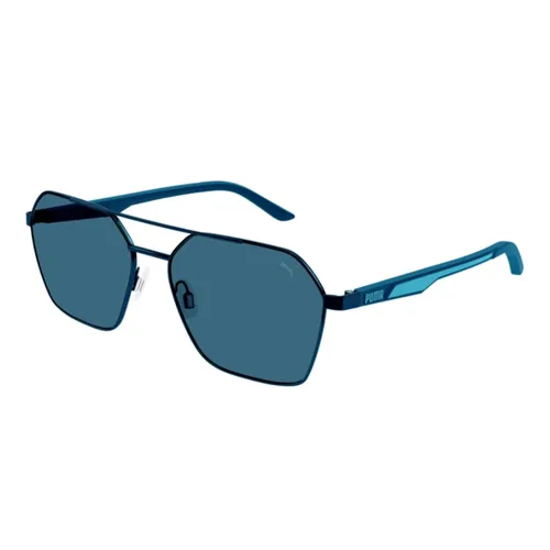 Kính Mát Nam Puma Sunglasses PU0384S 003 Màu Xanh Lam