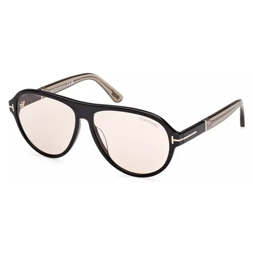 Kính mắt Tom Ford - Kính Mát Nam Tom Ford Men Sunglasses FT1080/S 01E Màu Đen - Vua Hàng Hiệu