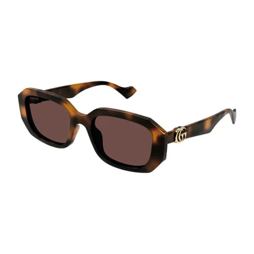 Kính Mát Nữ Gucci GG1535S 002 Sunglasses Màu Nâu Havana