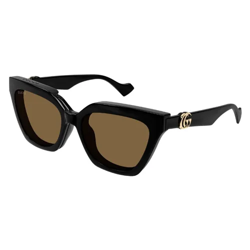 Kính Mát Nữ Gucci GG1542S 001 Sunglasses Màu Đen Nâu