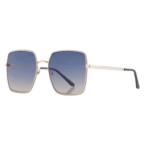 Kính Mát Nữ Guess Factory Blue Gradient Square Ladies Sunglasses GF041928W 58 Màu Vàng - Xanh