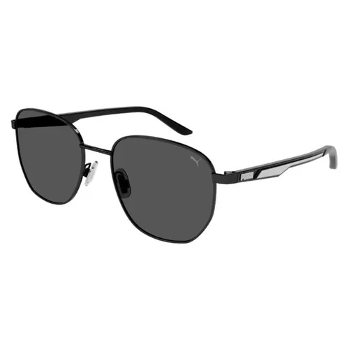 Kính Mát Nữ Puma Sunglasses PU0370S 001 Màu Khói/Đen