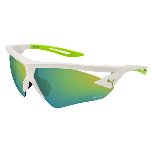 Kính Mát Unisex Puma Sunglasses PU0397S 003 Màu Trắng - Xanh