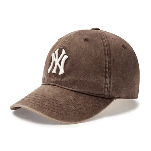 Mũ MLB Heavy Washed Unstructured Ball Cap New York Yankees 3ACPVV45N-50BRS Màu Nâu
