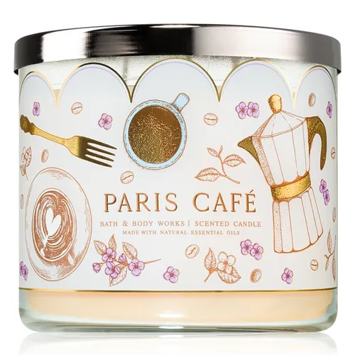Nến Thơm Bath & Body Works Paris Cafe Candle 411g - Nến thơm - Vua Hàng Hiệu