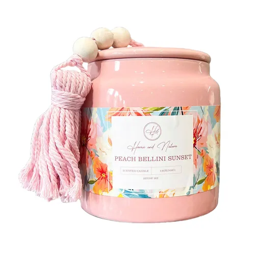 Nến Thơm Home & Nature Peach Bellini Sunset Scented Candles 368g - Nến thơm - Vua Hàng Hiệu