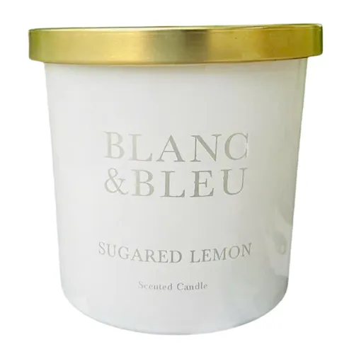 Nến Thơm Mosaic Bath Blanc & Bleu Sugared Lemon Scented Candle 652g - Nến thơm - Vua Hàng Hiệu
